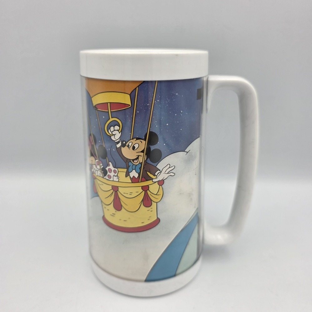 Vtg Thermoserve Walt Disney World Mickey Donald Goofy Castle Thermo Mug Cup USA